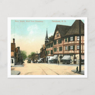 Tarrytown NY, Main St, 1910 Briefkaart