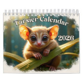 Tarsier Calendar 2026 Kalender (Hoes)