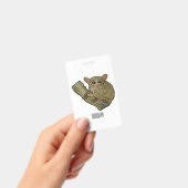 Tarsier cartoon illustratie badge (Handheld)