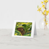 Tarsier in Bohol Note Card Kaart (Gele Bloem)