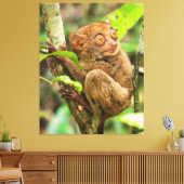 Tarsier Monkey Wildlife Leuk Dier Canvas Afdruk (Insitu (Woonkamer))