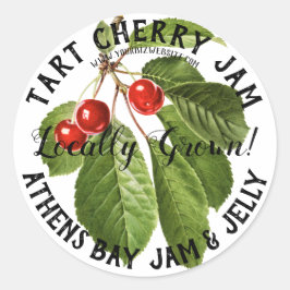 Tart Cherry Jam Product Label
