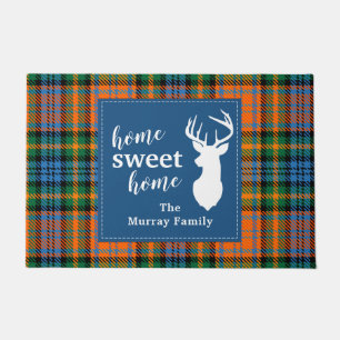 Tartaan Clan Murray Gepersonaliseerde Plaid Zoete  Deurmat