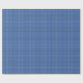 Tartaanblauw bruine schotel cadeaupapier (Vlak)
