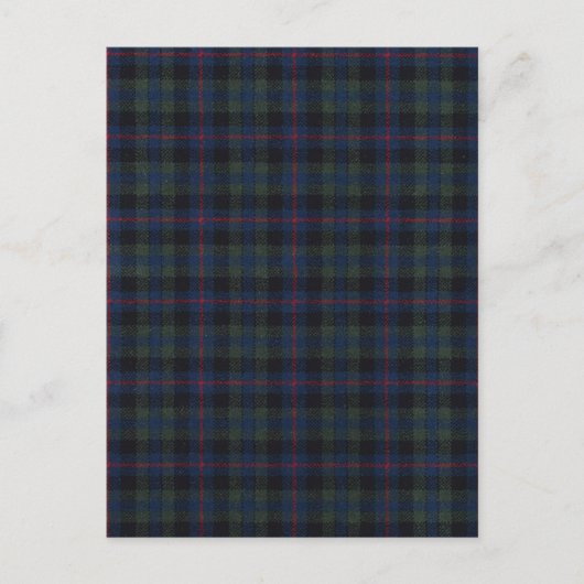 tartaanpatroonweefsel Campbell Briefkaart (Voorkant)