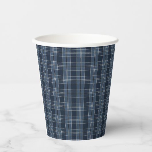 tartaanpatroonweefsel Campbell Paper Cups Papieren Bekers (Voorkant)