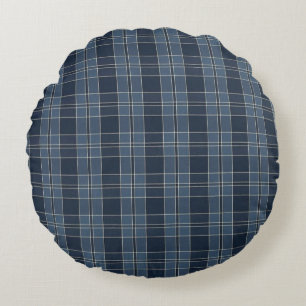 tartaanpatroonweefsel Campbell Round Pillow Rond Kussen