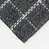 tartaantextuur fleece deken (Hoek)