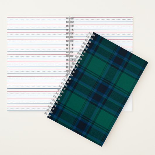 Tartan 5,5-inch x 8,5-inch spiral notebook notitieboek (Binnen)