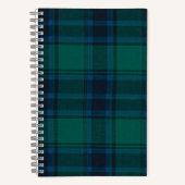 Tartan 5,5-inch x 8,5-inch spiral notebook notitieboek (Voorkant)