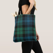 Tartan All-Over-Print Canvas tas, medium Tote Bag (Dichtbij)