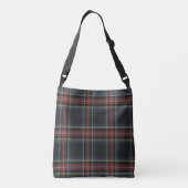 Tartan All-Over-Print Cross Body Bag, medium Crossbody Tas (Achterkant)