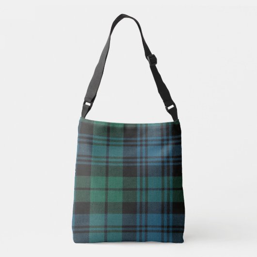 Tartan All-Over-Print Cross Body Bag, medium Crossbody Tas (Achterkant)