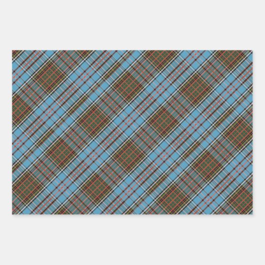 Tartan Anderson Clan geruit patroon afgespeeld Inpakpapier Vel (Voorkant 3)