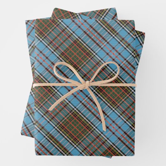 Tartan Anderson Clan geruit patroon afgespeeld Inpakpapier Vel (In situ)