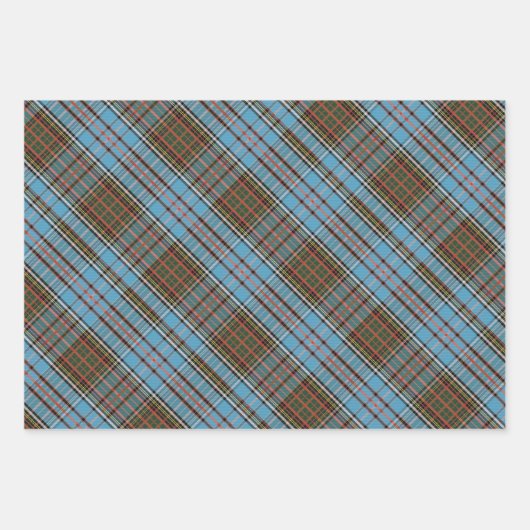 Tartan Anderson Clan geruit patroon afgespeeld Inpakpapier Vel (Voorkant)