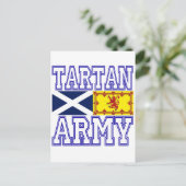 Tartan Army Briefkaart (Staand voorkant)
