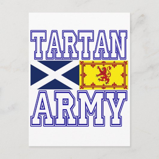 Tartan Army Briefkaart (Voorkant)