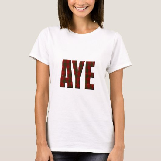 Tartan Aye T-shirt (Voorkant)