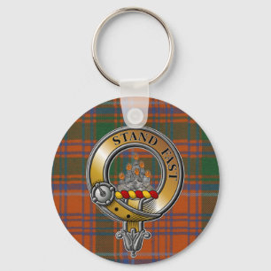 Tartan & badge sleutelhanger