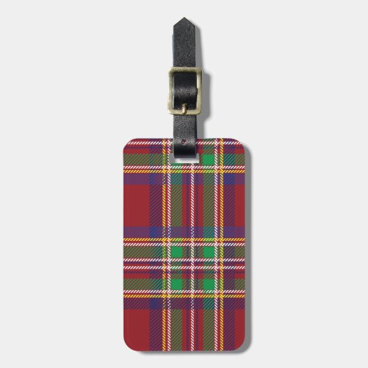 Tartan Bagagelabel (Voorkant verticaal)