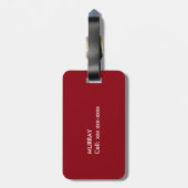 Tartan Bagagelabel (Achterkant verticaal)