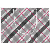 Tartan Balmoral Black Gray Burgundy Groot Cadeauzakje (Achterkant)