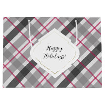 Tartan Balmoral Zwart Grijs Burgundyrood
