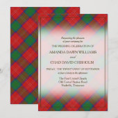 Tartan Beauty Clan Chisholm Scottish Pset (Voorkant / Achterkant)