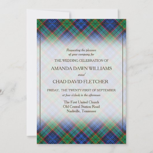 Tartan Beauty Clan Fletcher Schotse Plaid (Voorkant)