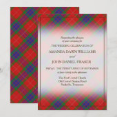 Tartan Beauty Clan Fraser Scottish Pset (Voorkant / Achterkant)
