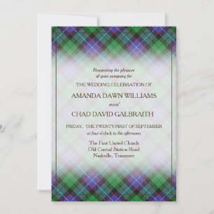 Tartan Beauty Clan Galbraith Scottish Pset