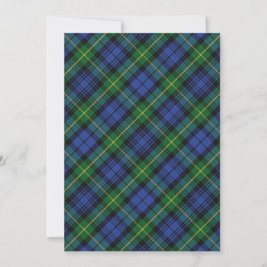 Tartan Beauty Clan Gordon Scottish Pset (Achterkant)