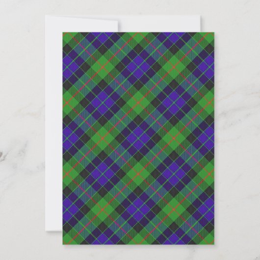 Tartan Beauty Clan Gunn Scottish Pset (Achterkant)