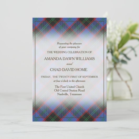 Tartan Beauty Clan Home Hume Schotse Plaid (Staand voorkant)