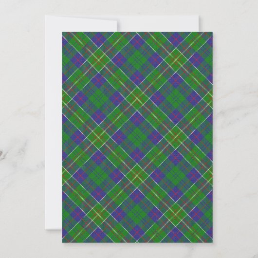 Tartan Beauty Clan Hunter Scottish Pset (Achterkant)