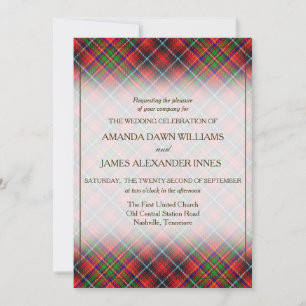 Tartan Beauty Clan Innes Scottish Pset