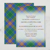 Tartan Beauty Clan MacAuliffe Irish Pset (Voorkant / Achterkant)