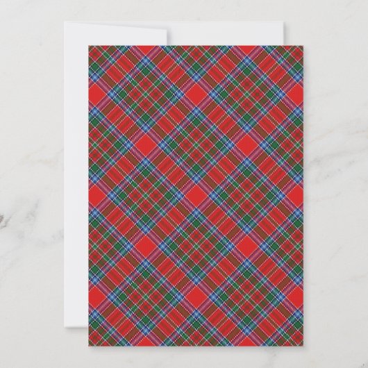 Tartan Beauty Clan MacBean MacBain Scottish Pset (Achterkant)