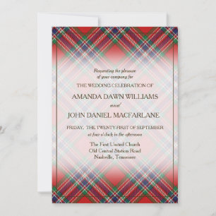 Tartan Beauty Clan MacFarlane Scottish Pset