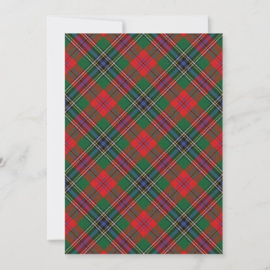 Tartan Beauty Clan MacLean Red Scottish Pset (Achterkant)