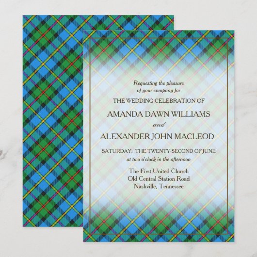 Tartan Beauty Clan MacLeod van Harris Scottish (Voorkant / Achterkant)