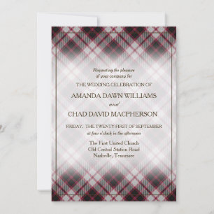 Tartan Beauty Clan MacPherson Scottish Pset
