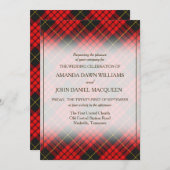 Tartan Beauty Clan MacQueen Scottish Pset (Voorkant / Achterkant)