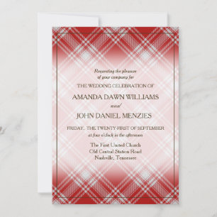 Tartan Beauty Clan Menzies Red Scottish Pset