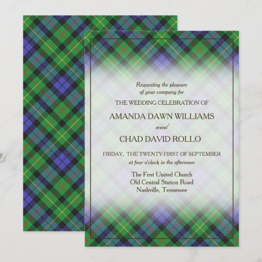 Tartan Beauty Clan Rollo Scottish Pset (Voorkant / Achterkant)