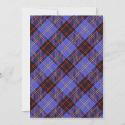 Tartan Beauty Clan Rutherford Scottish Pset (Achterkant)