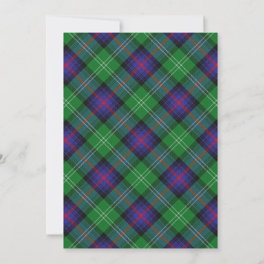 Tartan Beauty Clan Sutherland Scottish Pset (Achterkant)