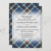 Tartan Beauty Clan Thompson Blue Gray Pset (Voorkant / Achterkant)
