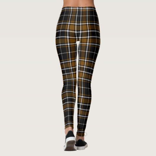 Tartan - Black-Deep Honey Brown Leggings (Achterkant)